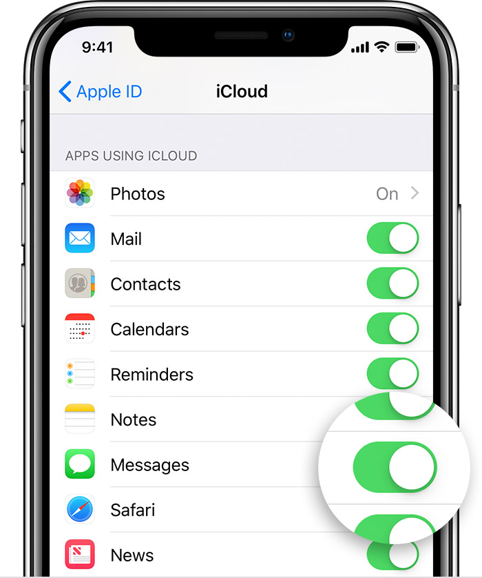 sync data of apps using iCloud