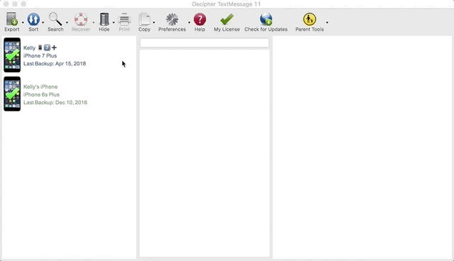 Print text messages from iPhone with Decipher