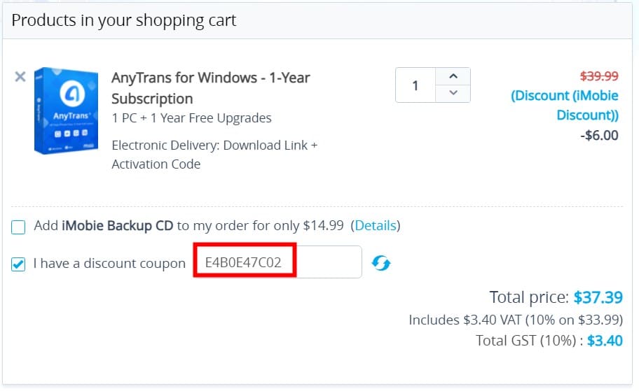 AnyTrans coupon code