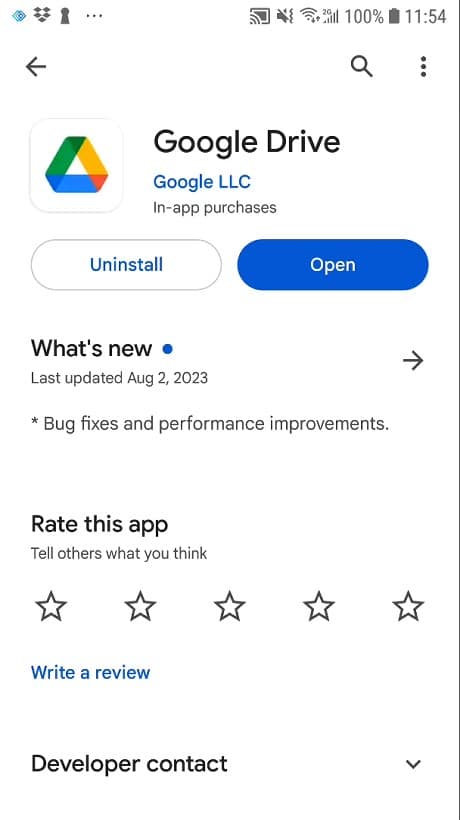 Install and run Google Drive