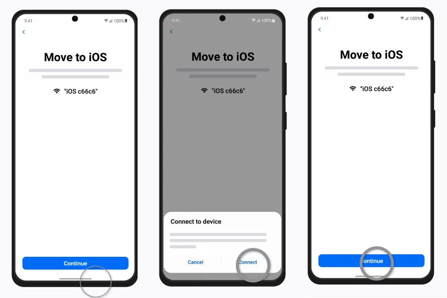 Move data from andorid to iPhone