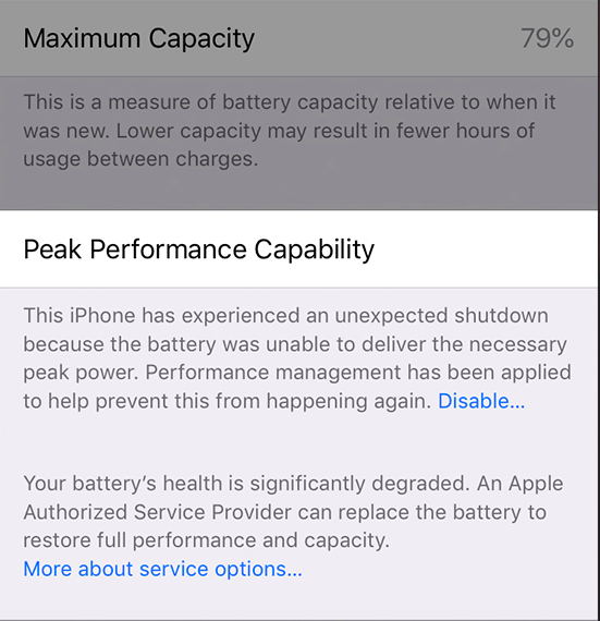 At what battery health status should you replace your iPhone battery