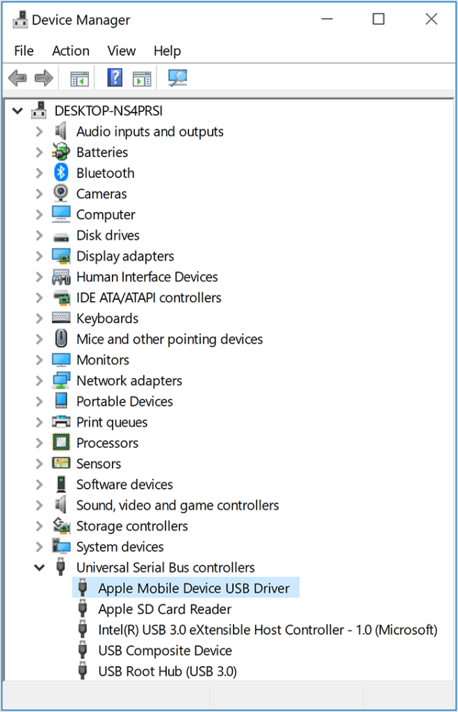 Apple Mobile Device USB Driver