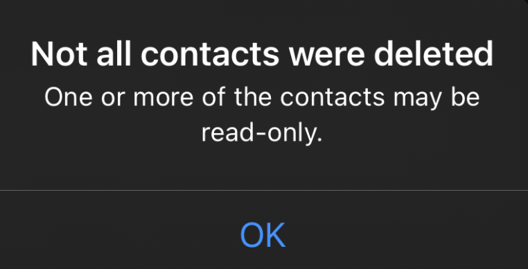 [Solved] How to Delete Read-Only Contacts on iPhone - COMEWARE