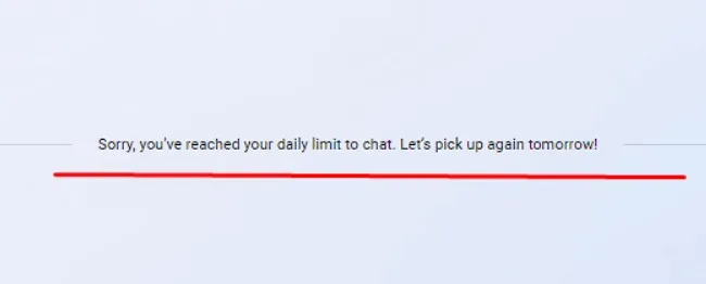 Bing Chat - You ve reach your daily limit to chat