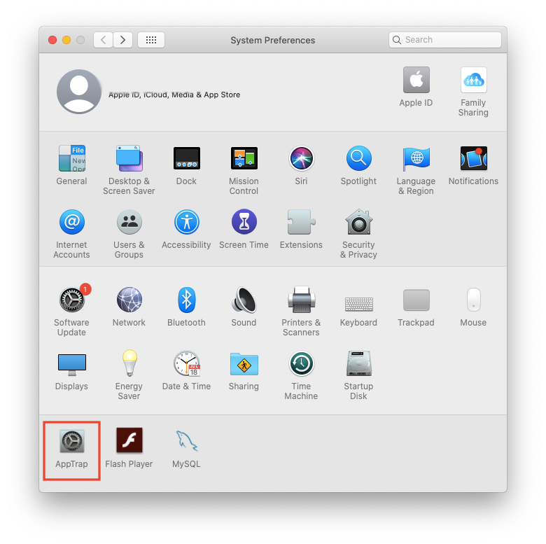 AppTrap installed successfully on macOS Catalina