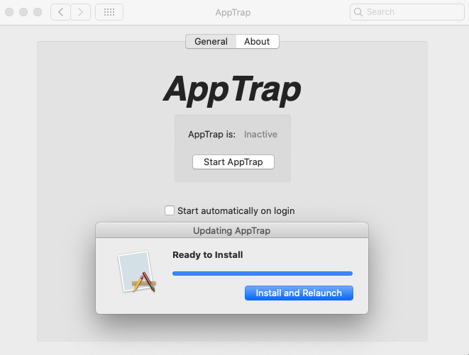 Install AppTrap update