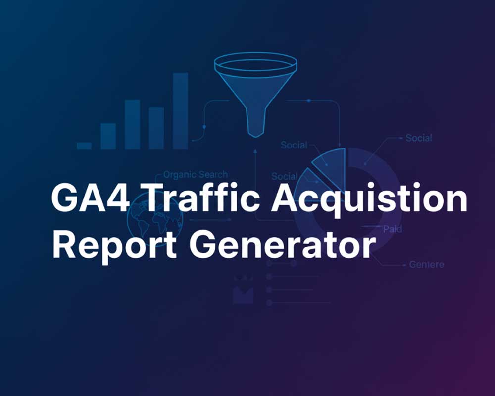 GA4 Traffic Acquisition Report